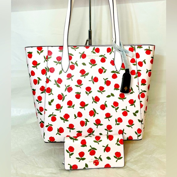 NWT Kate Spade Dana floral tote with matching bifold wallet - Picture 10 of 15